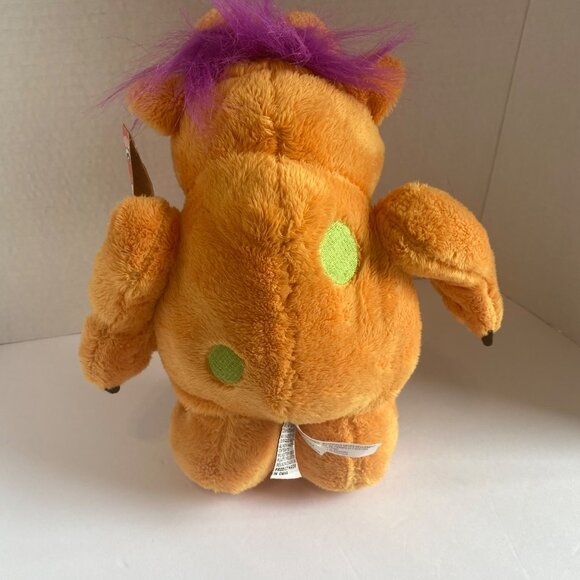 GANZ Sugar Monster Plush Toy 11” Stuffed Animal Vibrant Orange Halloween - Picture 8 of 8